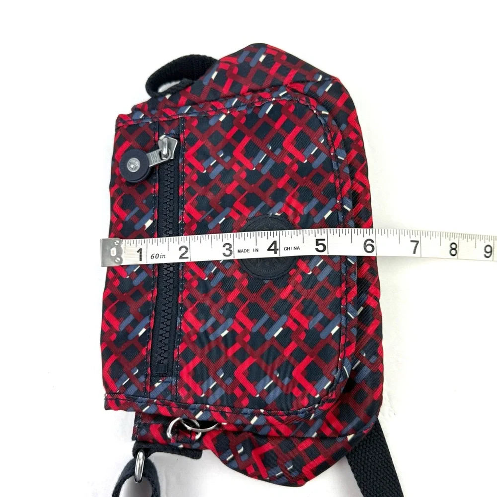 Kipling Sabian Crossbody Bag Nigeria Black Red‎ Nylon Purse Handbag